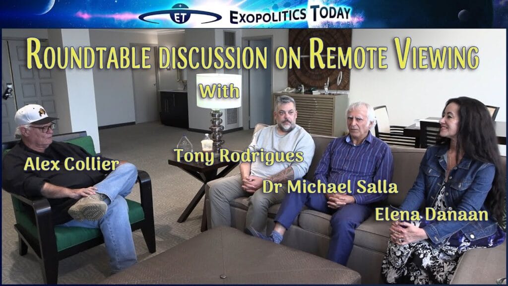 Roundtable discussion, Remote Viewing, Tony Rodrigues, Elena Danaan, Alex Collier  Dr Michael Salla